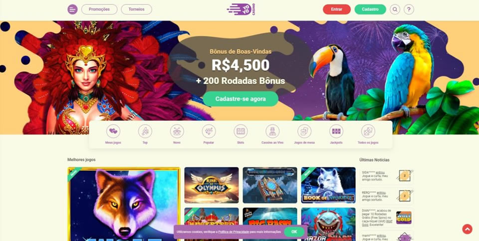 Na data desta revisão, atualmente não há benefícios específicos de cassino. Considerando que o site se concentra principalmente em apostas desportivas, isso o coloca em desvantagem em relação a outras plataformas de casino online.